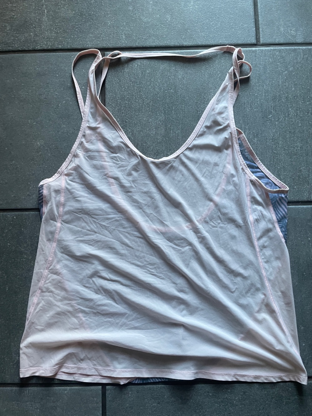 lululemon athletica Pale Pink Strappy Tank Top